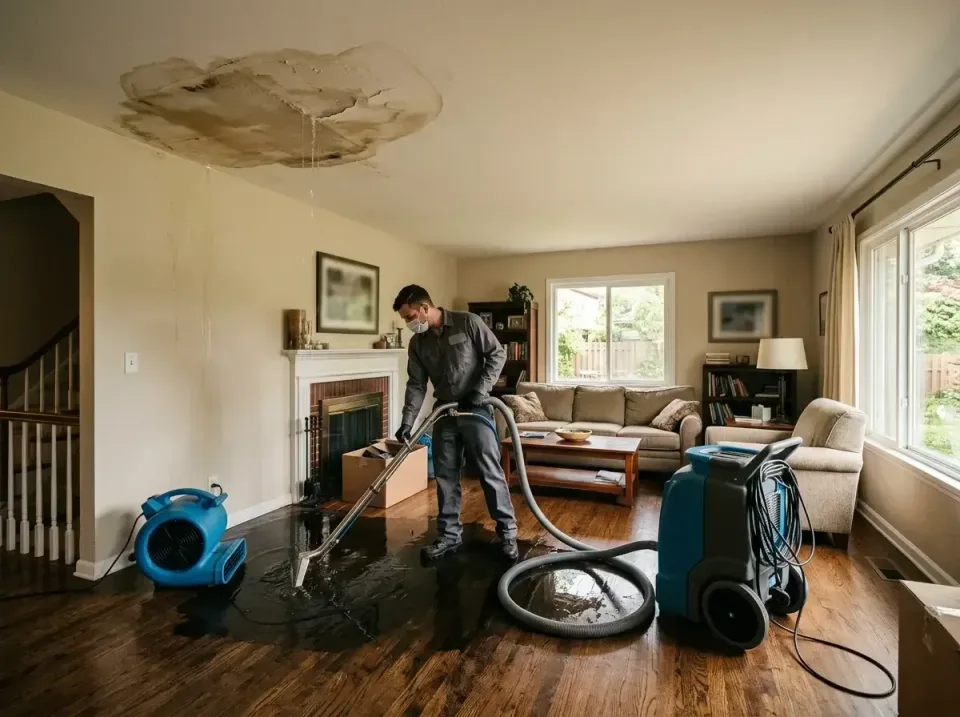 attic-pipe-burst-ceiling-drip-008 — frequently asked questions, Water Damage Restoration & Carpet Care in New Baltimore, MI